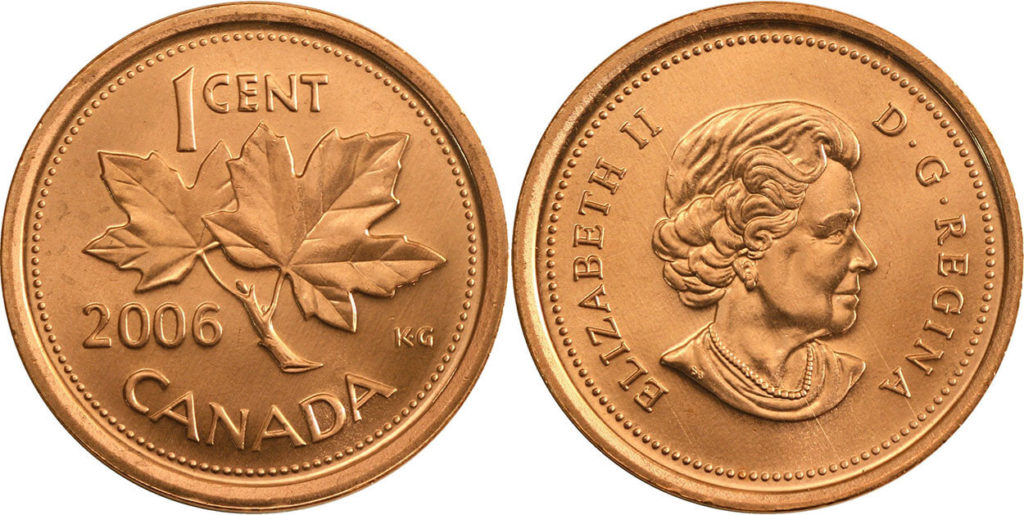 canada coins 1 cent penny